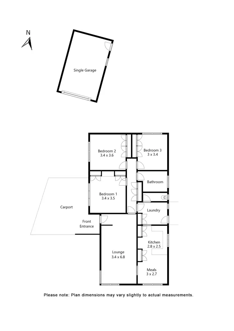Floorplan of Homely house listing, 2 Glasgow Street, Wendouree VIC 3355