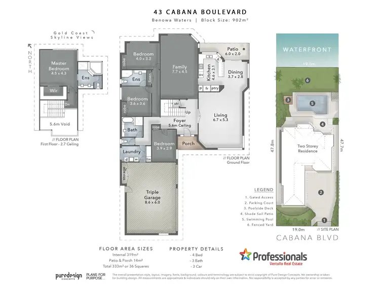 Floorplan of Homely house listing, 43 Cabana Blvd, Benowa Waters QLD 4217