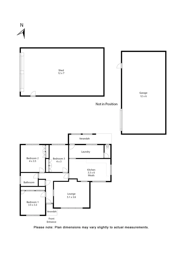 Floorplan of Homely house listing, 223 Swinglers Road, Invermay VIC 3352