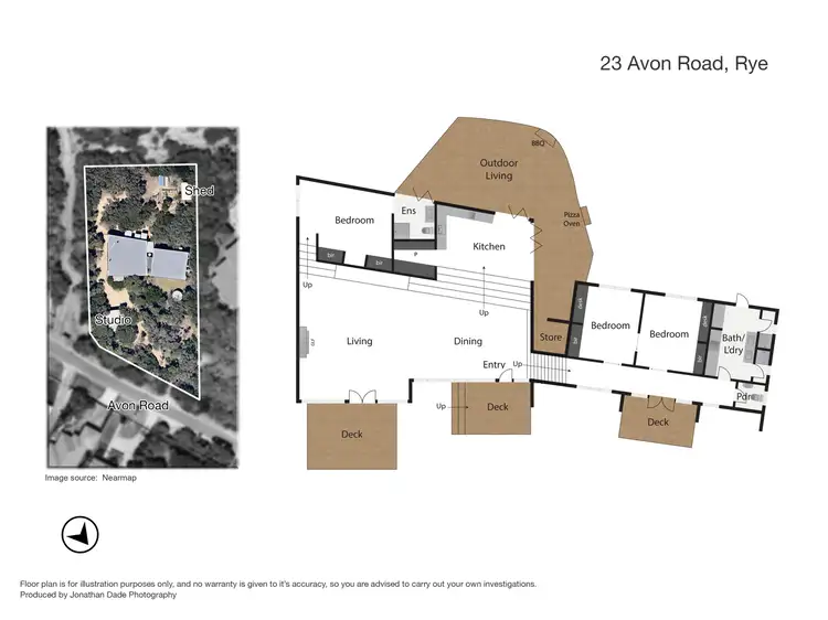 Floorplan of Homely house listing, 23 Avon Road, Rye VIC 3941