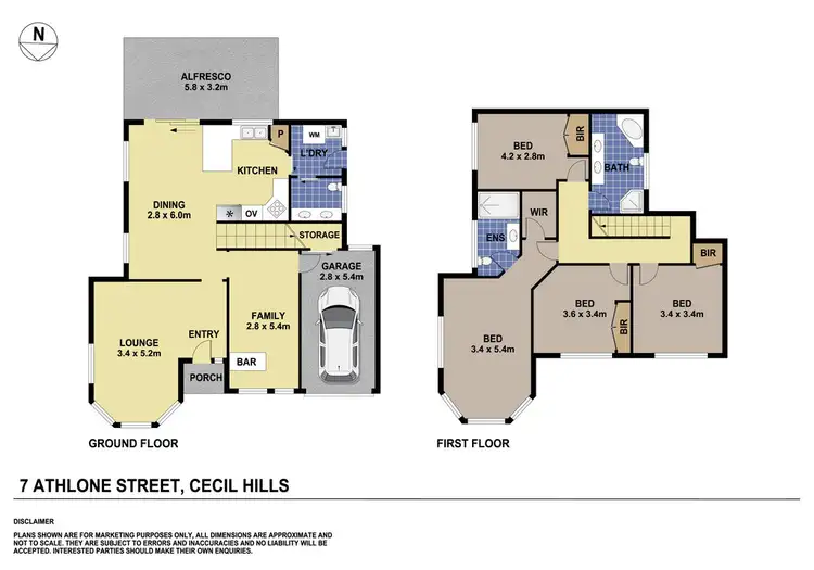 Floorplan of Homely house listing, 7 Athlone Street, Cecil Hills NSW 2171