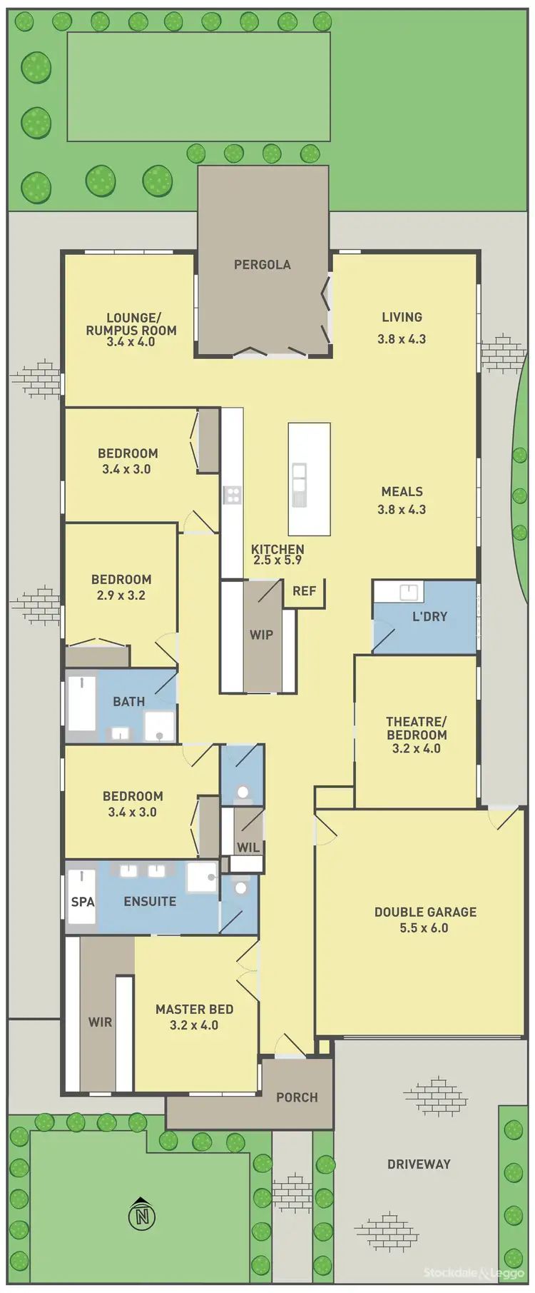 Floorplan of Homely house listing, 19 Blueberry Street, Greenvale VIC 3059