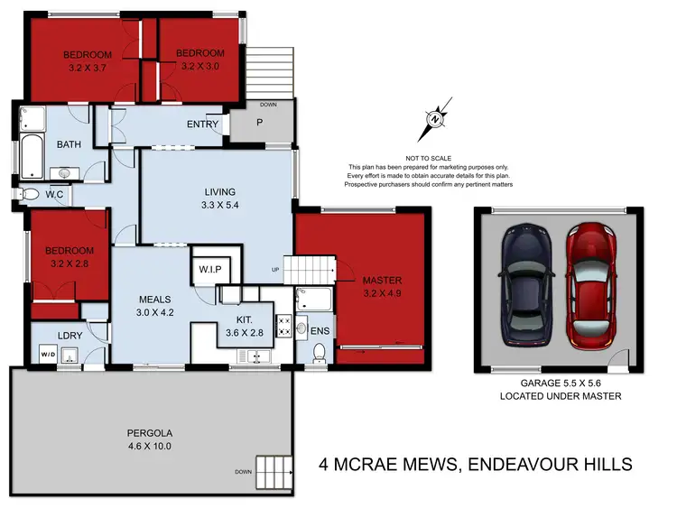 Floorplan of Homely house listing, 4 McRae Mews, Endeavour Hills VIC 3802