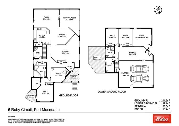 Floorplan of Homely house listing, 5 Ruby Circuit, Port Macquarie NSW 2444