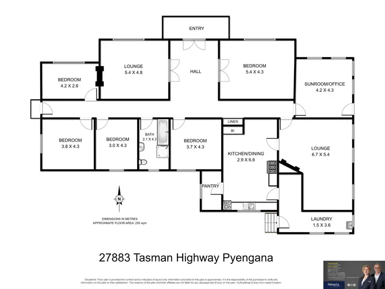 Floorplan of Homely house listing, 27883 Tasman Highway, Pyengana TAS 7216