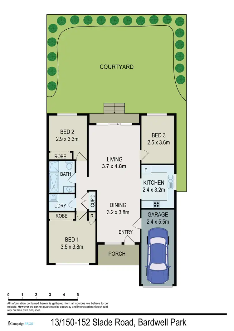 Floorplan of Homely villa listing, 13/150-152 Slade Road, Bardwell Park NSW 2207