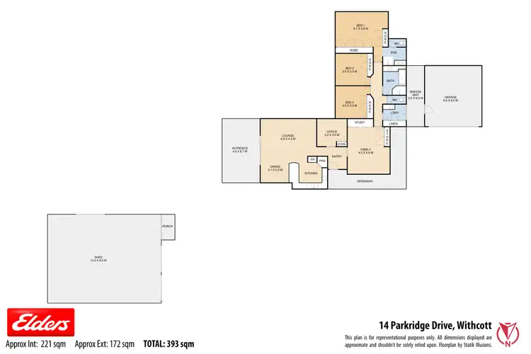 Floorplan of Homely house listing, 14 Parkridge Drive, Withcott QLD 4352
