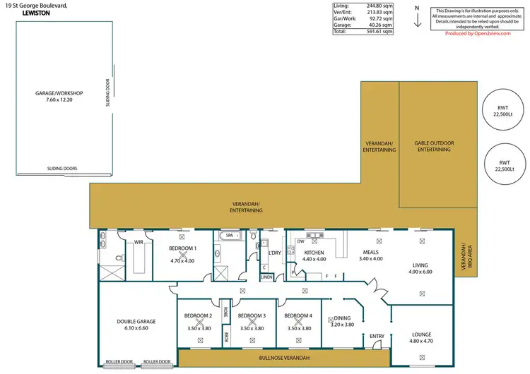 Floorplan of Homely house listing, 19 St George Boulevard, Lewiston SA 5501