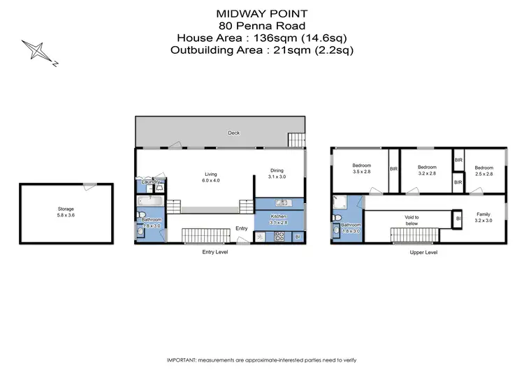 Floorplan of Homely house listing, 80 Penna Road, Midway Point TAS 7171