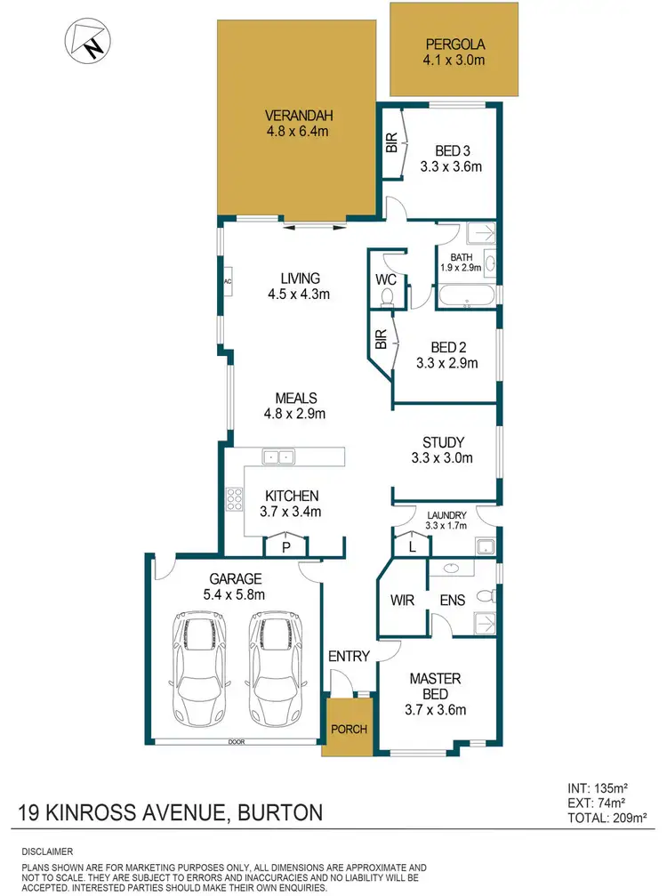 Floorplan of Homely house listing, 19 Kinross Avenue, Burton SA 5110