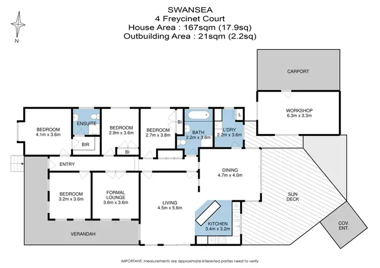 Floorplan of Homely house listing, 4 Freycinet Court, Swansea TAS 7190