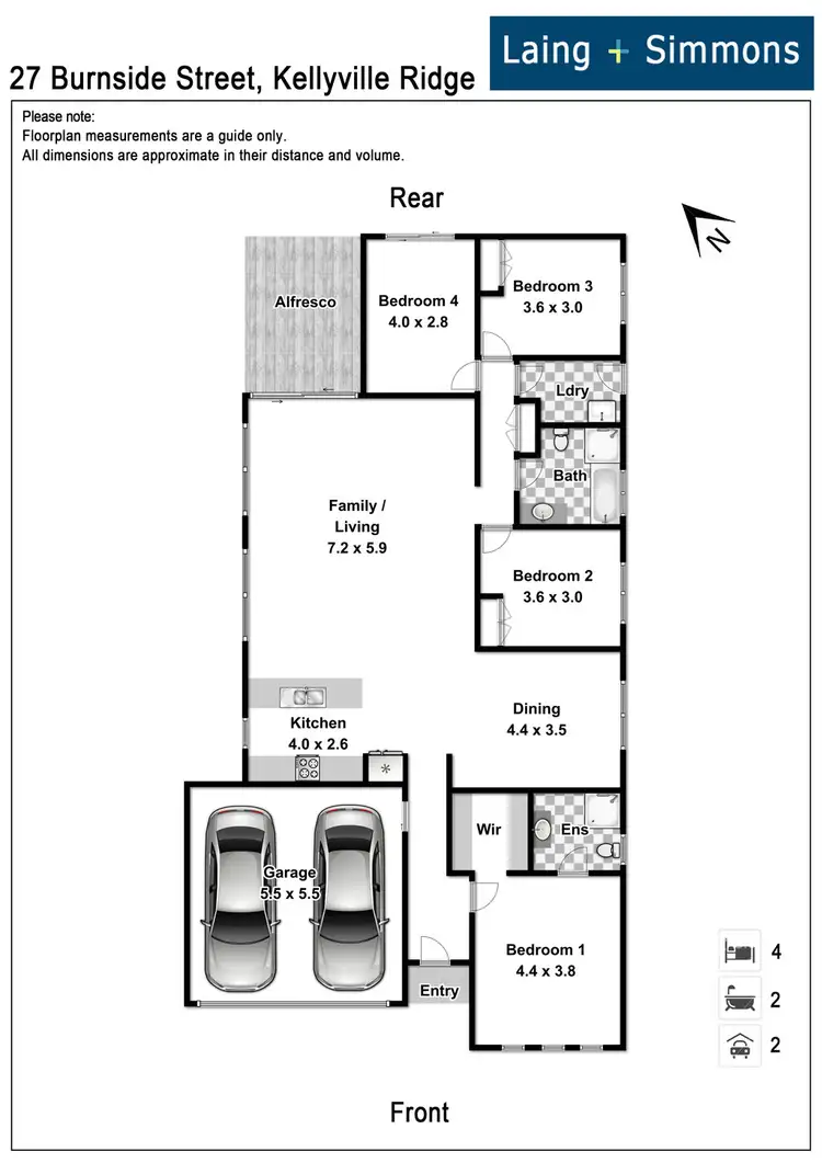 Floorplan of Homely house listing, 27 Burnside Street, Kellyville Ridge NSW 2155