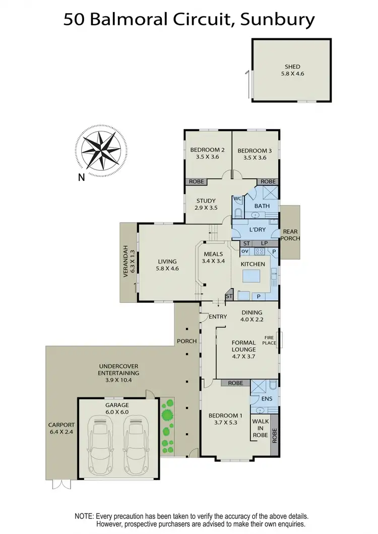 Floorplan of Homely house listing, 50 Balmoral Circuit, Sunbury VIC 3429