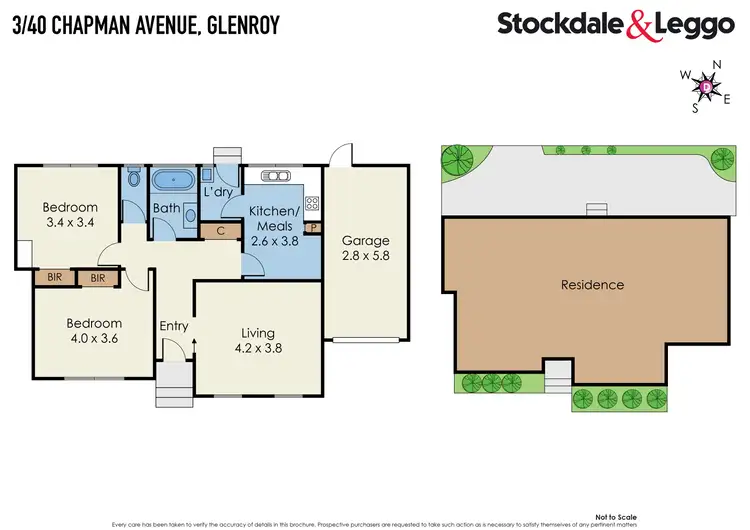 Floorplan of Homely unit listing, 3/40 Chapman Avenue, Glenroy VIC 3046