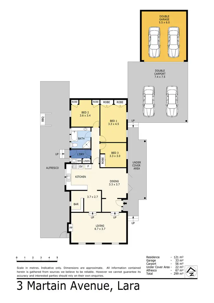 Floorplan of Homely house listing, 3 Martain Avenue, Lara VIC 3212