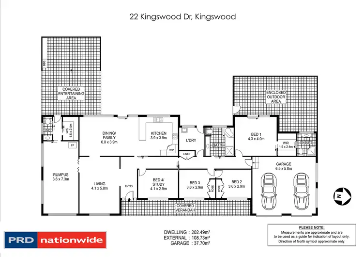 Floorplan of Homely house listing, 22 Kingswood Drive, Tamworth NSW 2340