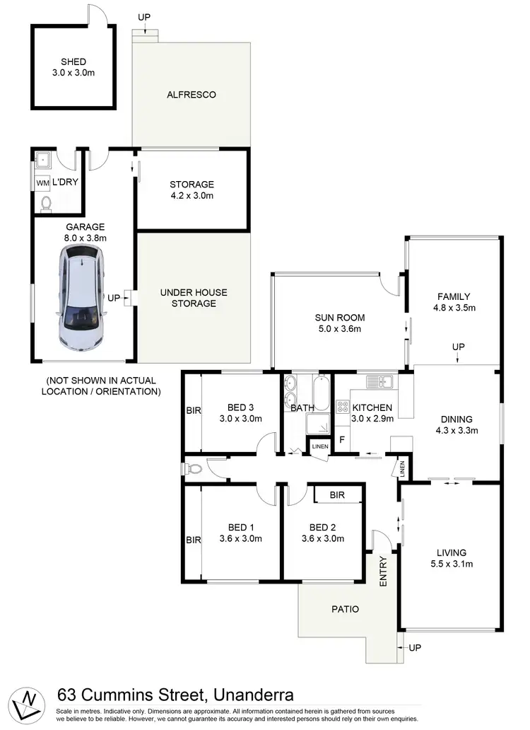 Floorplan of Homely house listing, 63 CUMMINS STREET, Unanderra NSW 2526
