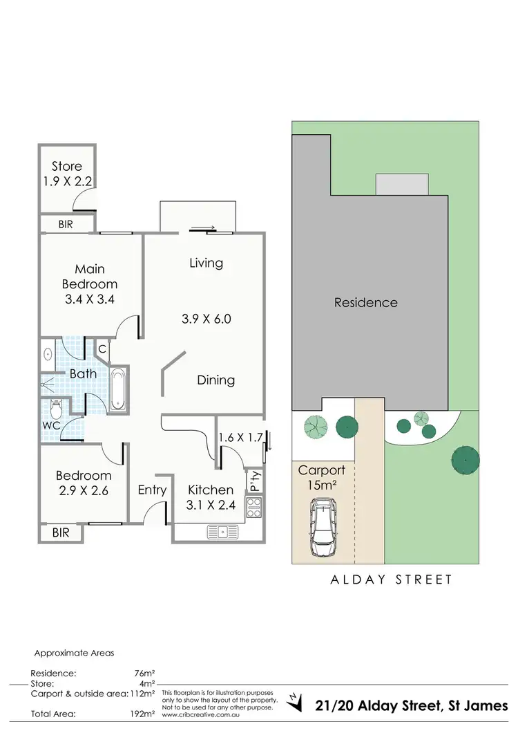 Floorplan of Homely townhouse listing, 21/20 Alday Street, St James WA 6102