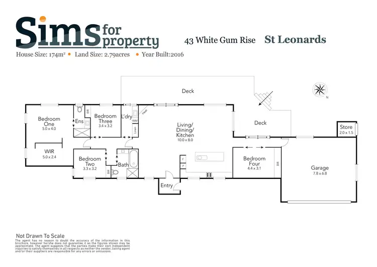 Floorplan of Homely house listing, 43 White Gum Rise, St Leonards TAS 7250