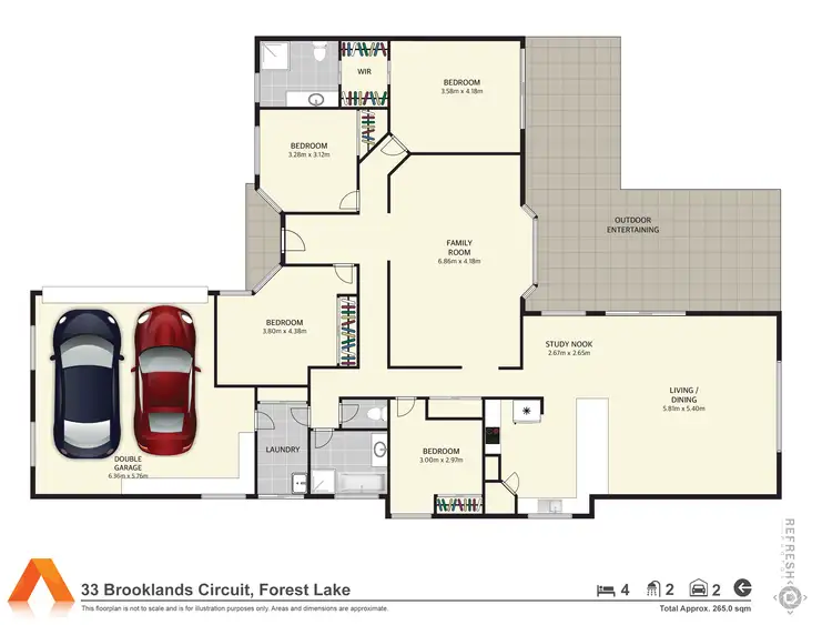 Floorplan of Homely house listing, 33 Brooklands Circuit, Forest Lake QLD 4078