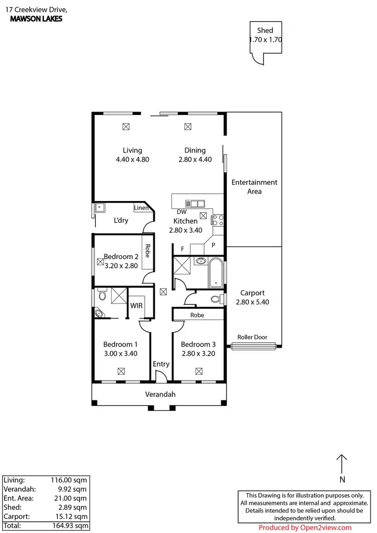 Floorplan of Homely house listing, 17 CREEKVIEW DRIVE, Mawson Lakes SA 5095