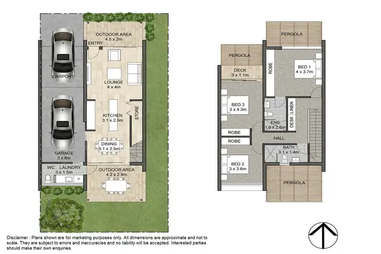 Floorplan of Homely townhouse listing, 36/6 Cathie Road, Port Macquarie NSW 2444