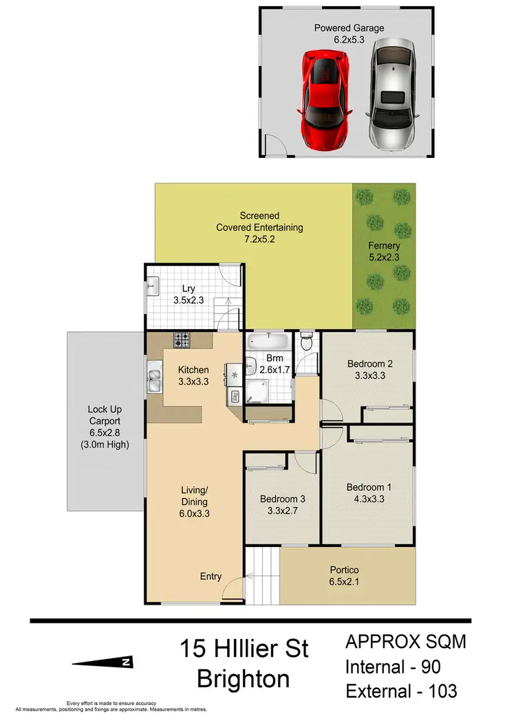 Floorplan of Homely house listing, 15 Hillier Street, Brighton QLD 4017