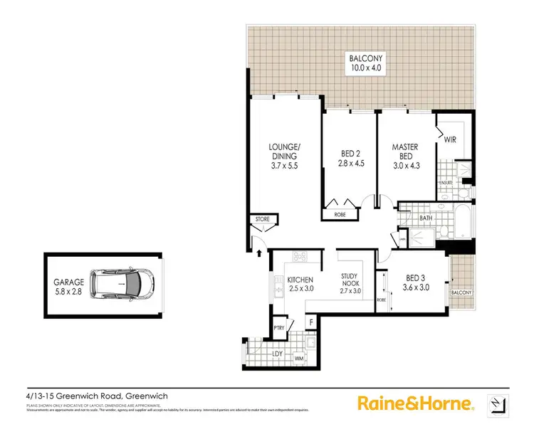 Floorplan of Homely apartment listing, 4/13-15 Greenwich Road, Greenwich NSW 2065
