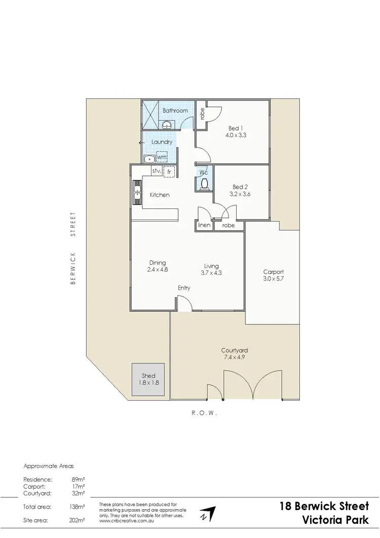 Floorplan of Homely house listing, 18 Berwick Street, Victoria Park WA 6100