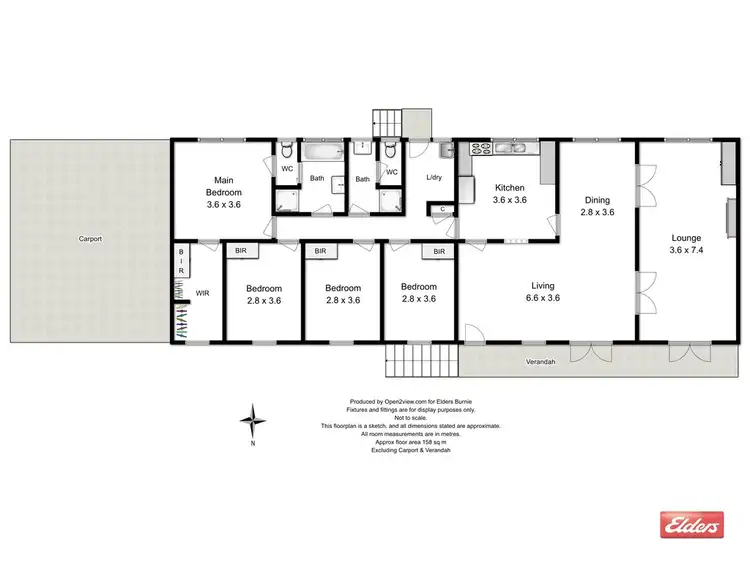 Floorplan of Homely house listing, 2 Ann Place, Ocean Vista TAS 7320