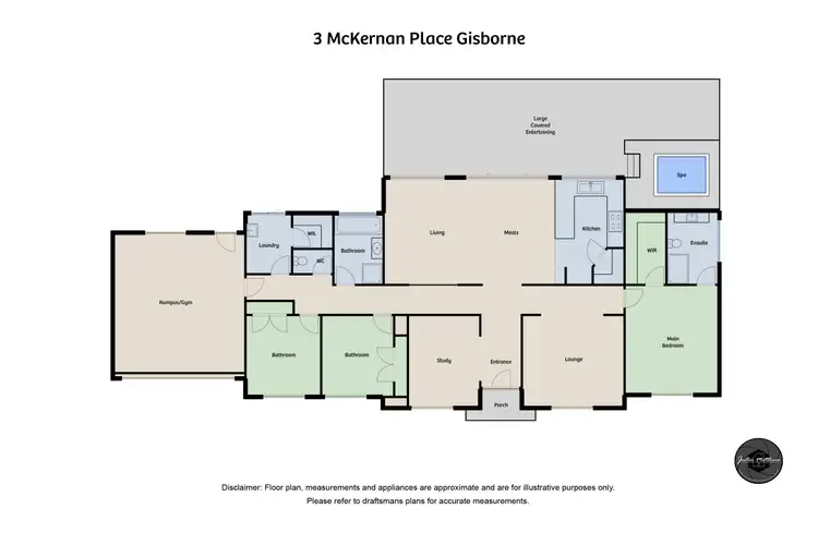 Floorplan of Homely house listing, 3 McKernan Place, Gisborne VIC 3437