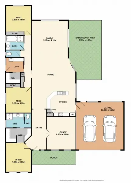 Floorplan of Homely house listing, 5 Herons Court, Benalla VIC 3672