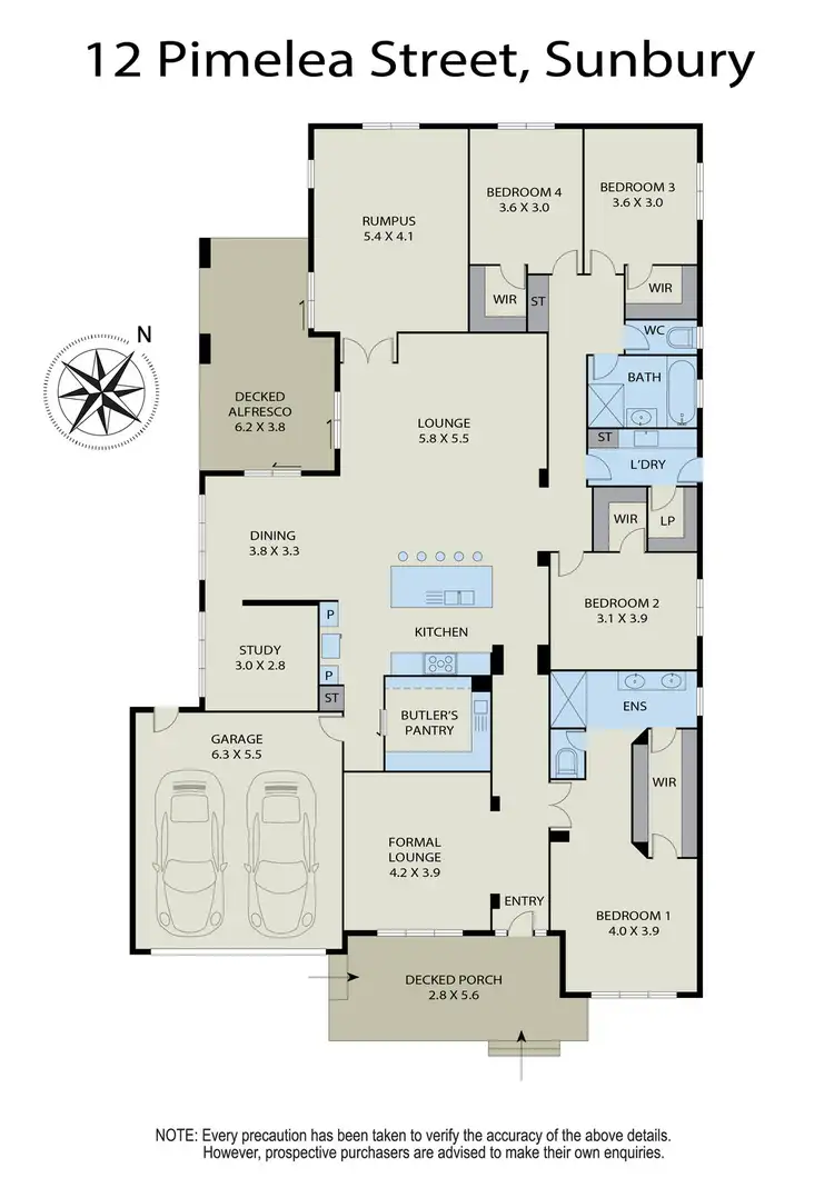 Floorplan of Homely house listing, 12 Pimelea Street, Sunbury VIC 3429
