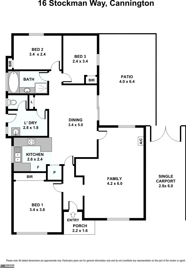 Floorplan of Homely house listing, 16 Stockman Way, Cannington WA 6107
