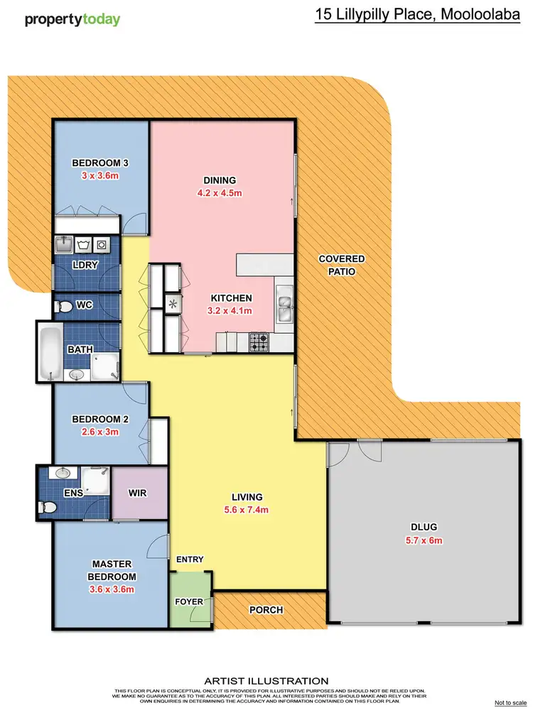 Floorplan of Homely house listing, 15 Lillypilly Place, Mooloolaba QLD 4557