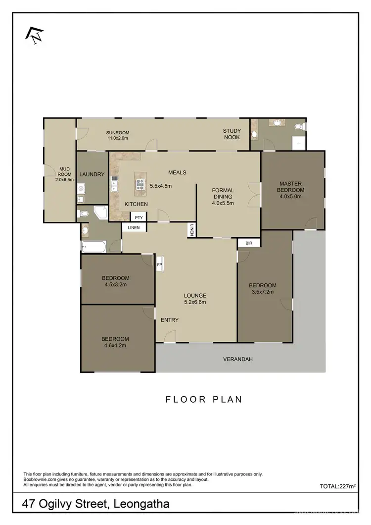 Floorplan of Homely house listing, 47 Ogilvy Street, Leongatha VIC 3953