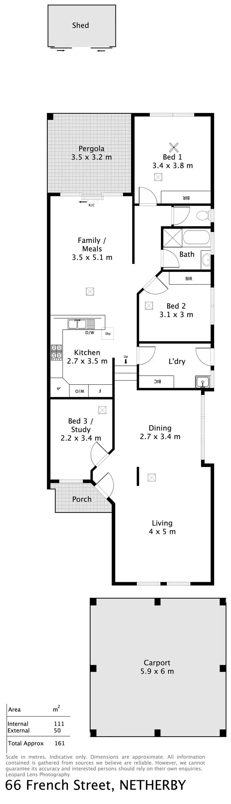 Floorplan of Homely house listing, 66 French St, Netherby SA 5062