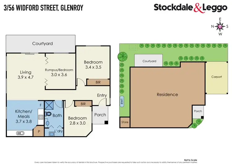 Floorplan of Homely unit listing, 3/56 Widford Street, Glenroy VIC 3046