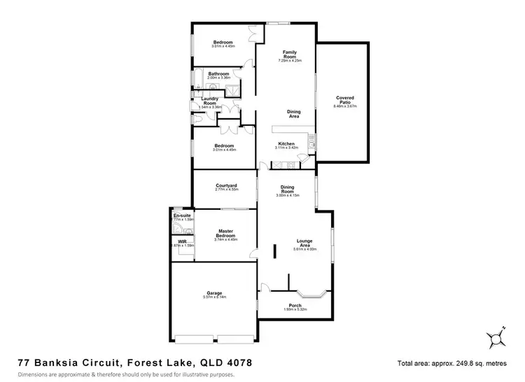 Floorplan of Homely house listing, 77 Banksia Circuit, Forest Lake QLD 4078