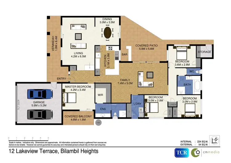 Floorplan of Homely house listing, 12 Lakeview Terrace, Bilambil Heights NSW 2486
