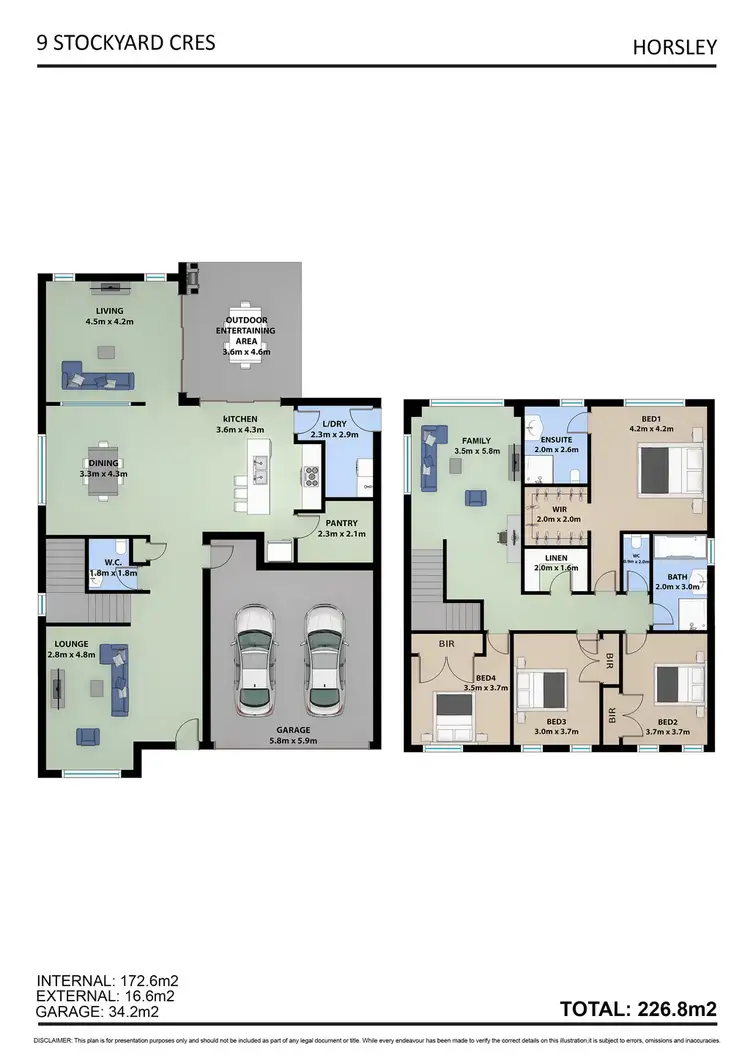 Floorplan of Homely house listing, 9 Stockyard Crescent, Horsley NSW 2530