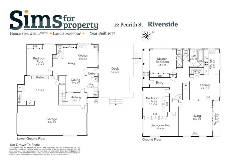 Floorplan of Homely house listing, 12 Penrith Street, Riverside TAS 7250