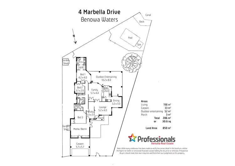 Floorplan of Homely house listing, 4 Marbella Drive, Benowa Waters QLD 4217