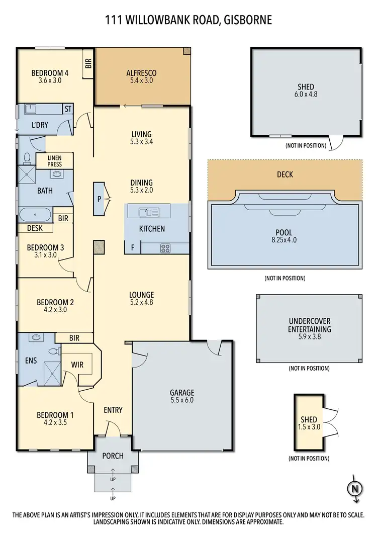 Floorplan of Homely house listing, 111 Willowbank Road, Gisborne VIC 3437