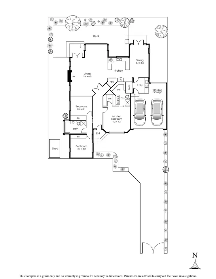 Floorplan of Homely townhouse listing, 3a Cowra Street, Brighton VIC 3186