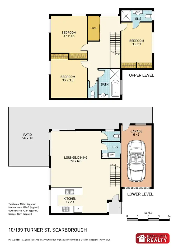 Floorplan of Homely townhouse listing, 10/139 Turner Street, Scarborough QLD 4020