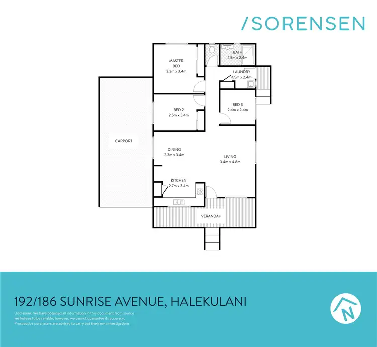 Floorplan of Homely house listing, 192/186 Sunrise Avenue, Halekulani NSW 2262