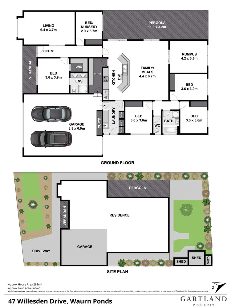 Floorplan of Homely house listing, 47 Willesden Drive, Waurn Ponds VIC 3216
