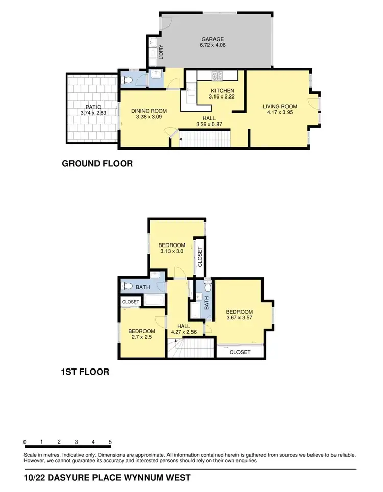 Floorplan of Homely townhouse listing, 10/22 DASYURE PLACE, Wynnum West QLD 4178