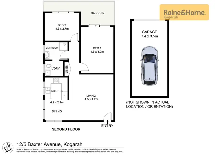 Floorplan of Homely unit listing, 12/5 Baxter Avenue, Kogarah NSW 2217